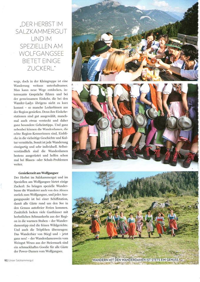 Salzkammergut Magazin: Unser Salzkammergut Ausgabe 2017/2018 Wanderdamen
